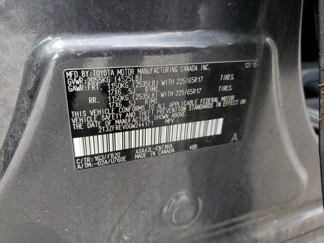2T3ZFREV0GW244171 Toyota RAV4 LE