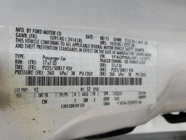 1FADP5AU8FL123571 Ford C-MAX SE