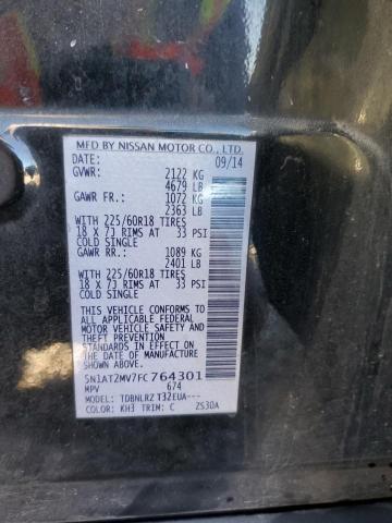 5N1AT2MV7FC764301 Nissan ROGUE S