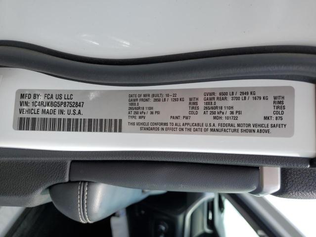 1C4RJKBG5P8752847 Jeep Grand Cherokee L Limited
