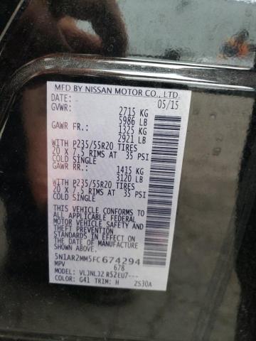 5N1AR2MM5FC674294 Nissan Pathfinder S