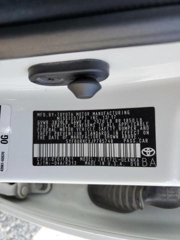 5YFBURHEXJP785748 Toyota COROLLA L