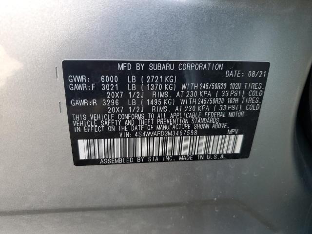 2021 SUBARU ASCENT TOU - 4S4WMARD3M3467598