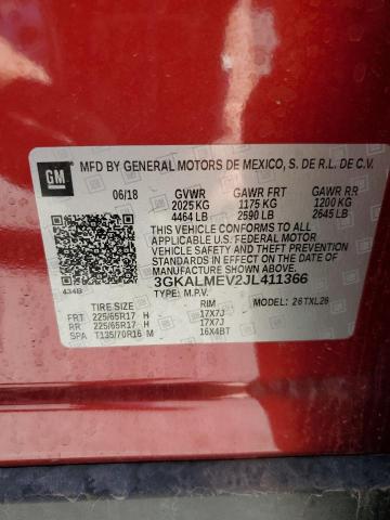 3GKALMEV2JL411366 GMC Terrain Sle