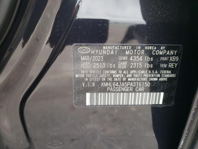 KMHL64JA5PA316150 Hyundai SONATA SEL