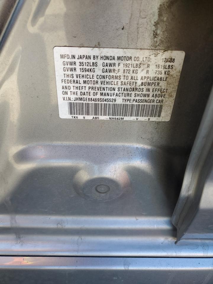 jhmge88469s045529 JHMGE88469S045529 2009 Honda Fit Sport