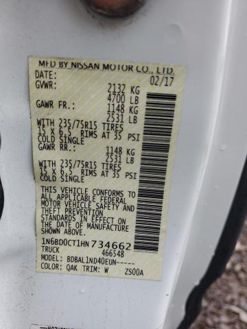 1N6BD0CT1HN734662 Nissan FRONTIER S