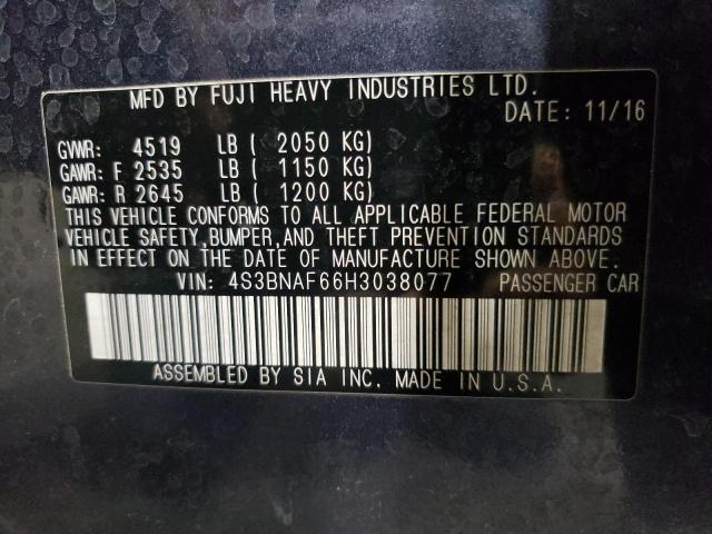 4S3BNAF66H3038077 Subaru Legacy 2.5i Premium