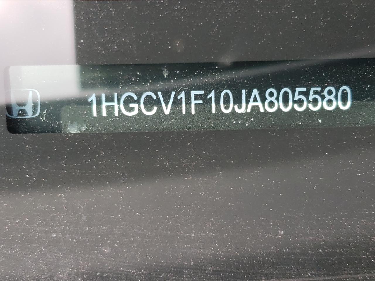 1HGCV1F10JA805580 2018 Honda Accord Lx