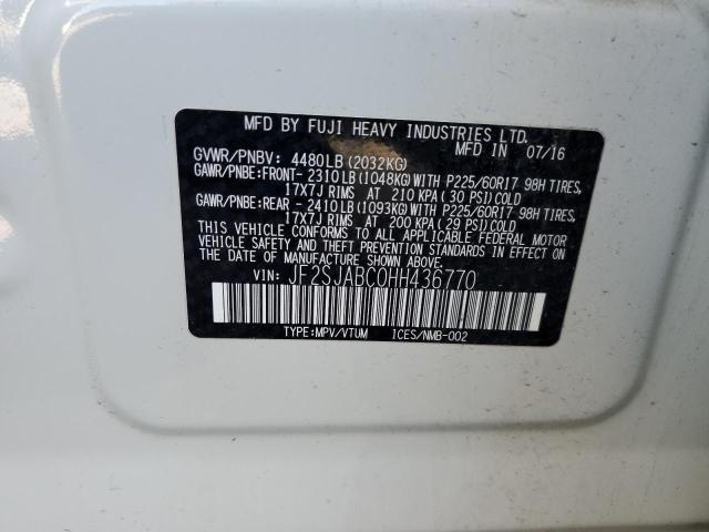 JF2SJABC0HH436770 Subaru Forester 2.5i