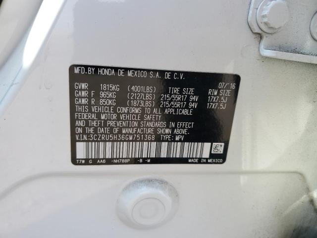 3CZRU5H36GM751368 Honda HR-V LX