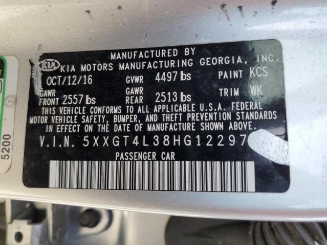 5XXGT4L38HG122974 KIA Optima Lx