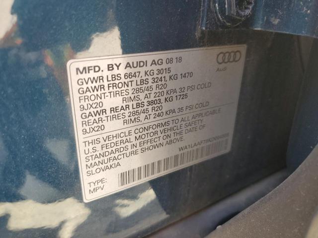 VIN WA1LAAF78KD004565 2019 Audi Q7, Premium Plus no.13