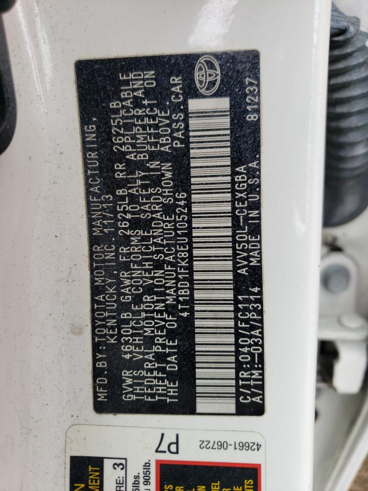 4T1BD1FK8EU105246 2014 Toyota Camry Hybrid