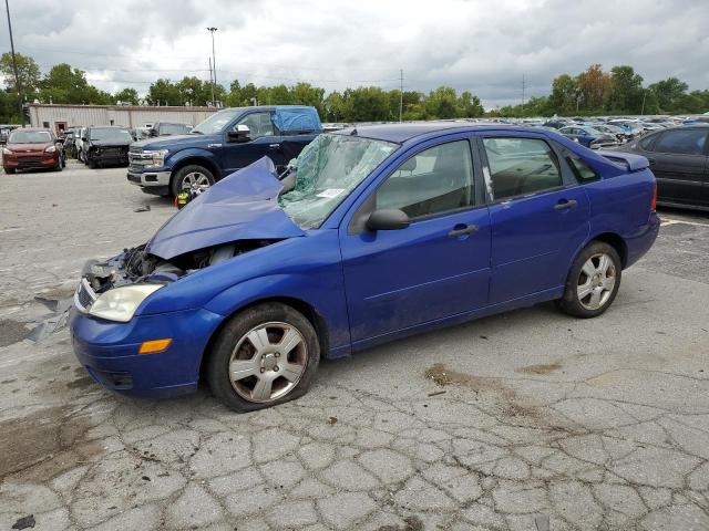 2005 FORD FOCUS ZX4 BLUE 1FAFP34N55W317943