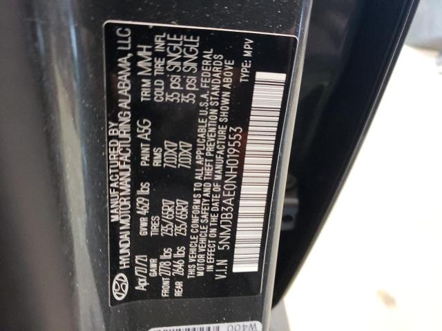 5NMJB3AE0NH019553 Hyundai TUCSON SEL