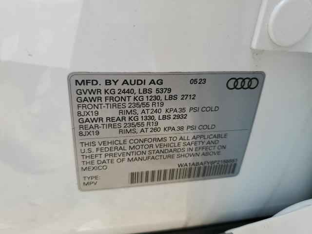 WA1ABAFY6P2155551 2023 AUDI Q5, photo no. 12