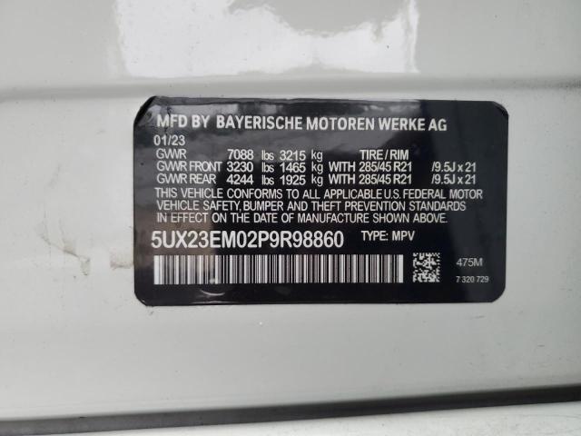 VIN NJ1549E 2023 BMW X7 no.13