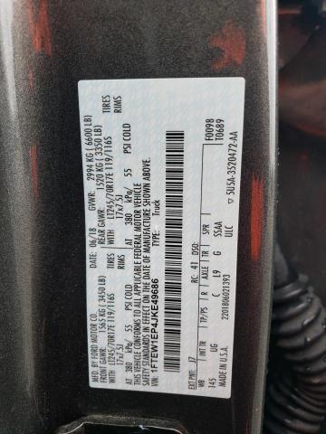 2018 FORD F150 SUPER - 1FTEW1EP4JKE49686