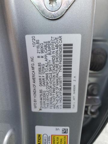 1HGCV1F34LA155771 Honda Accord SPO 12