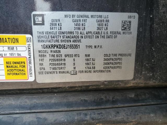 1GKKRPKD0EJ165351 GMC ACADIA SLE