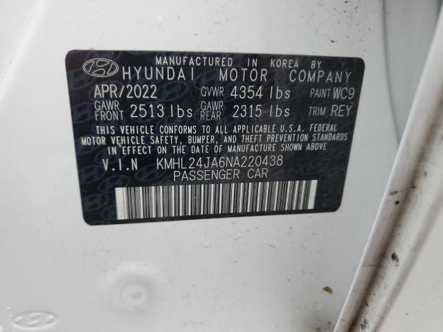 KMHL24JA6NA220438 | 2022 HYUNDAI SONATA SE