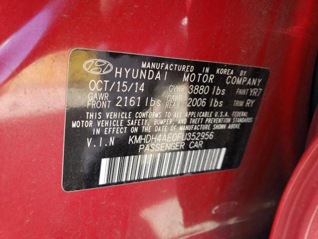 2015 HYUNDAI ELANTRA SE - KMHDH4AE0FU352956