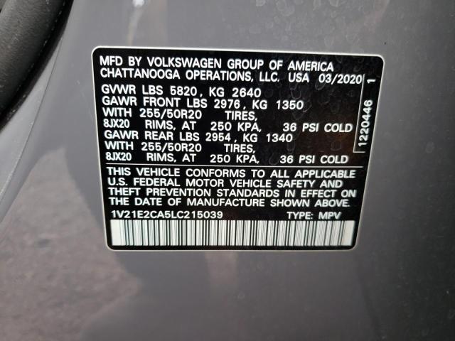 1V21E2CA5LC215039 Volkswagen Atlas CROS 13