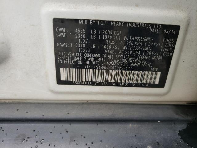 4S4BRBDC8E3297017 Subaru Outback 2.5i Premium