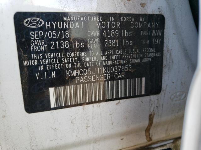 KMHC05LH1KU037853 Hyundai Ioniq Limited