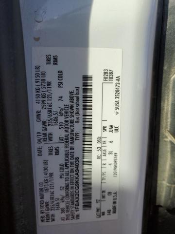 1FBAX2CG9KKA94038 Ford Transit T-350