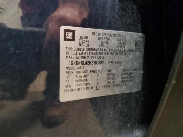 1GKKNKLA2HZ169880 GMC ACADIA SLE