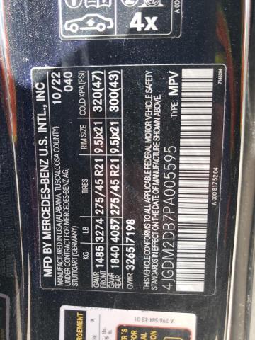 2023 MERCEDES-BENZ EQS SUV 45 4JGDM2DB7PA005595