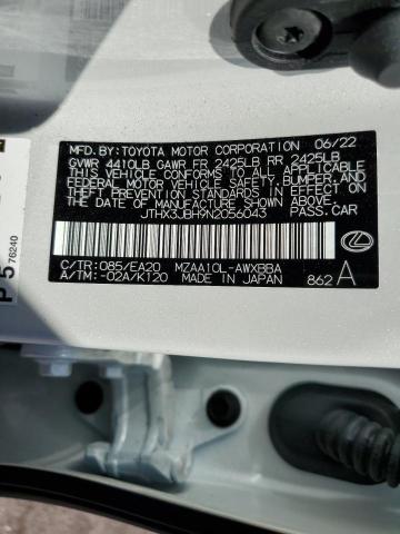 2022 LEXUS UX 200 BAS - JTHX3JBH9N2056043