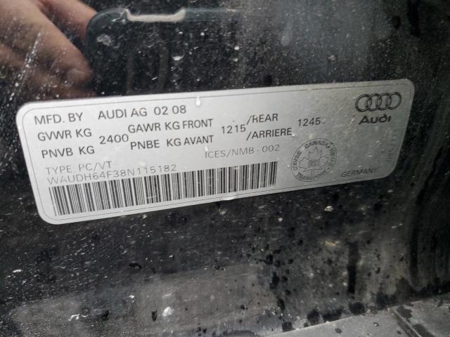 WAUDH64F38N115182 2008 Audi A6 3.2 Quattro