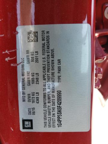 1G4PP5SK6F4209990 Buick Verano