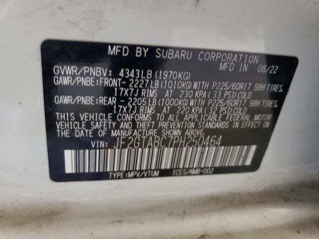 JF2GTABC7PH250464 Subaru Crosstrek  10