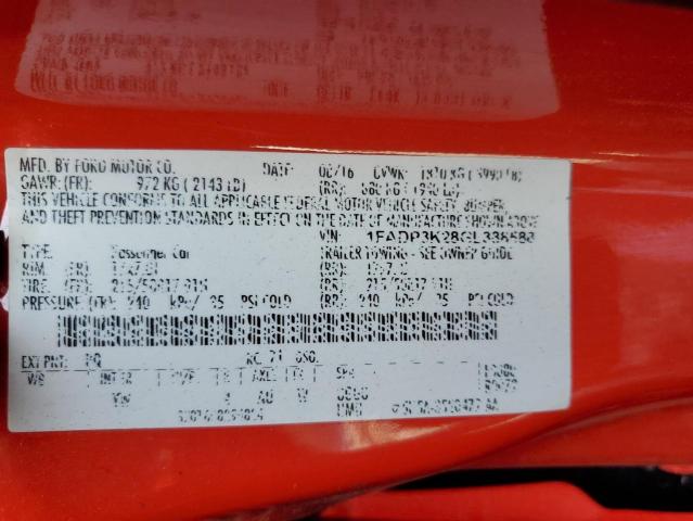 1FADP3K28GL388588 Ford FOCUS SE