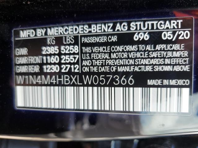 W1N4M4HBXLW057366 Mercedes-Benz Glb 250 4matic