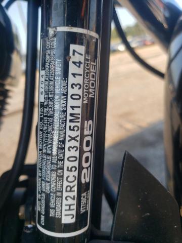 2005 HONDA VT750 CA JH2RC503X5M103147