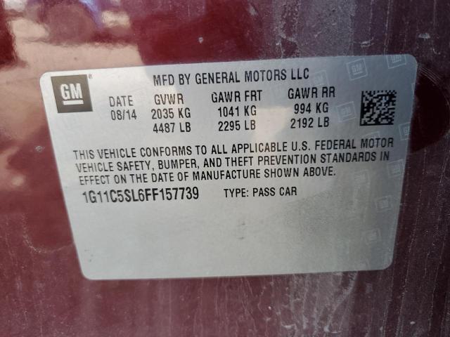 2015 CHEVROLET MALIBU 1LT - 1G11C5SL6FF157739