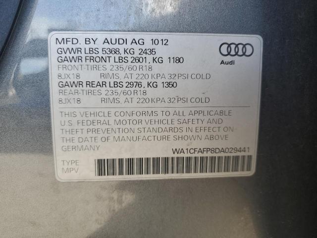 VIN WA1CFAFP8DA029441 2013 Audi Q5, Premium no.13