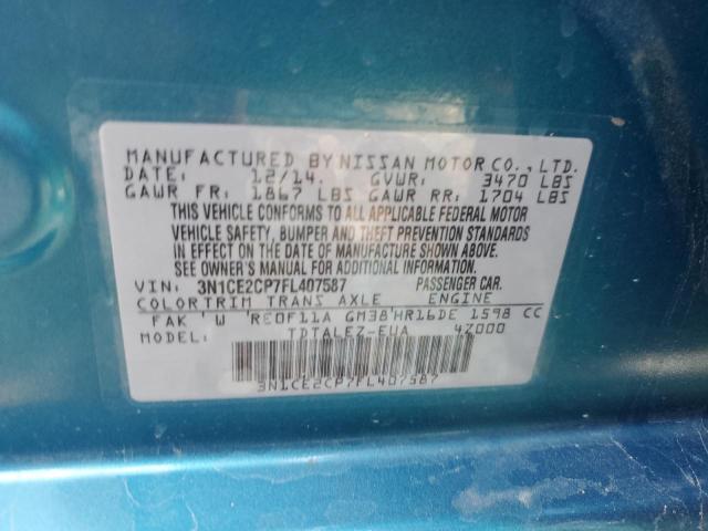 3N1CE2CP7FL407587 Nissan Versa Note S