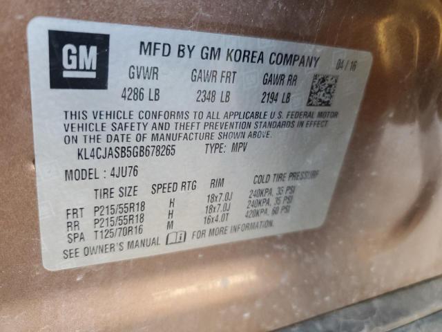 KL4CJASB5GB678265 | 2016 BUICK ENCORE