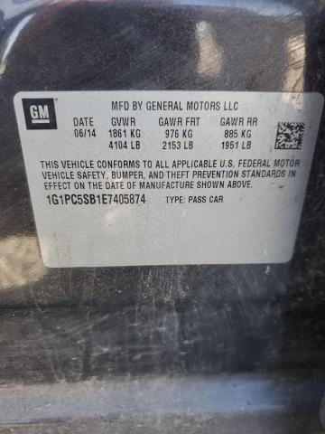 1G1PC5SB1E7405874 Chevrolet CRUZE LT