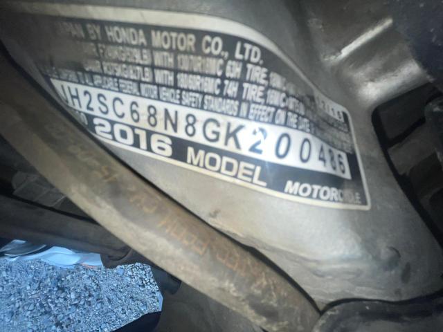 2016 HONDA GL1800 ABS JH2SC68N8GK200486