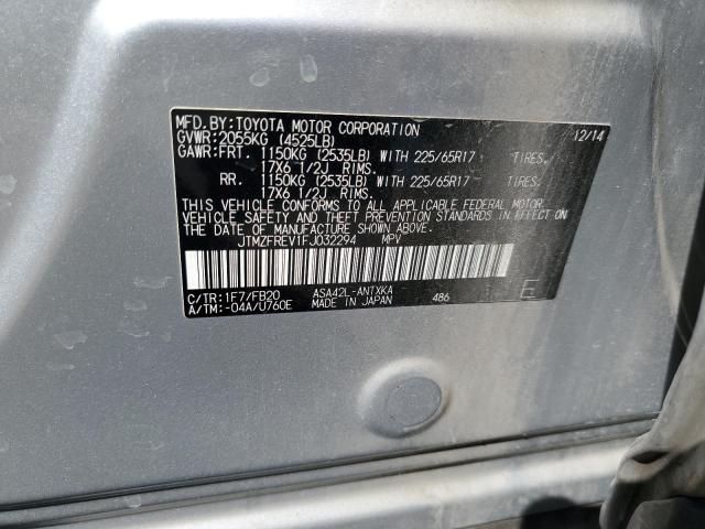 JTMZFREV1FJ032294 Toyota RAV4 LE