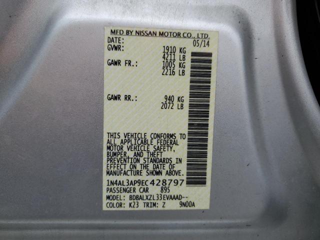 1N4AL3AP9EC428797 Nissan ALTIMA 2.5