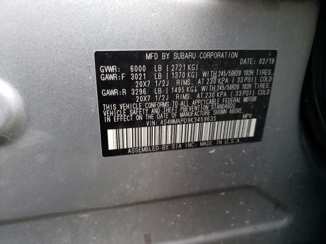 4S4WMAPD9K3459635 Subaru Ascent Limited