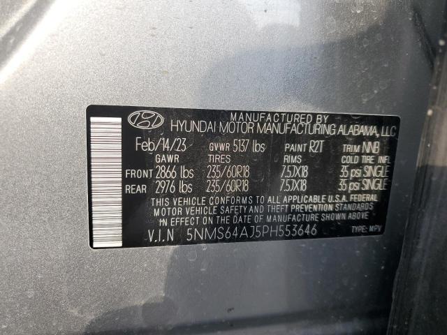 2023 HYUNDAI SANTA FE X - 5NMS64AJ5PH553646